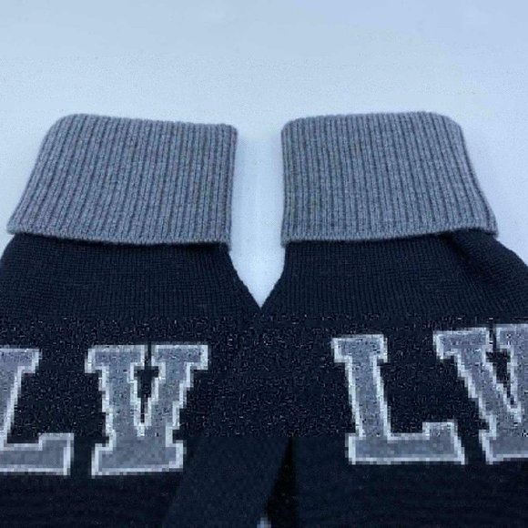 New Louis Vuitton 100% Wool LV Varsity Gloves - Picture 6 of 7